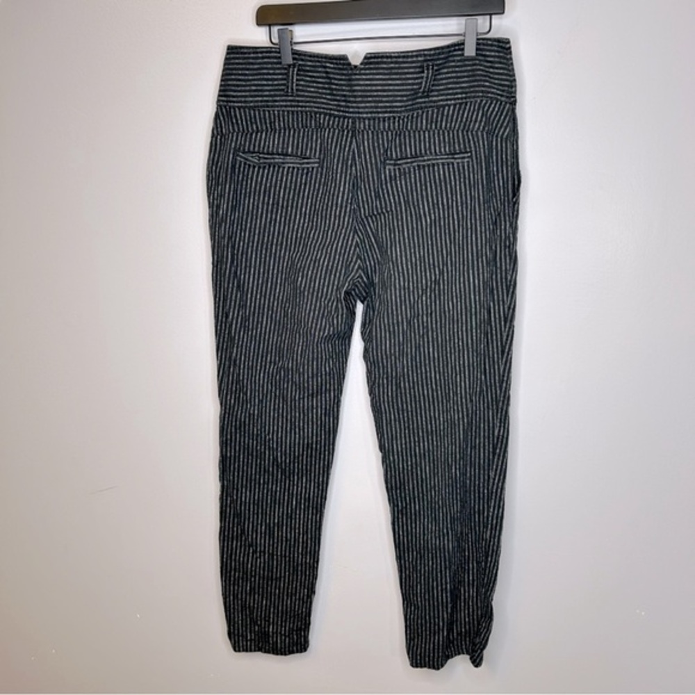 Sundance Amelia Black Striped Linen‎ Pants Size 12 - Picture 4 of 8